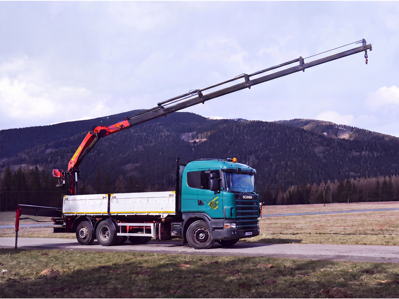 Scania R124 s hydraulickou rukou Palfinger PK16000 ŽeriavPlus